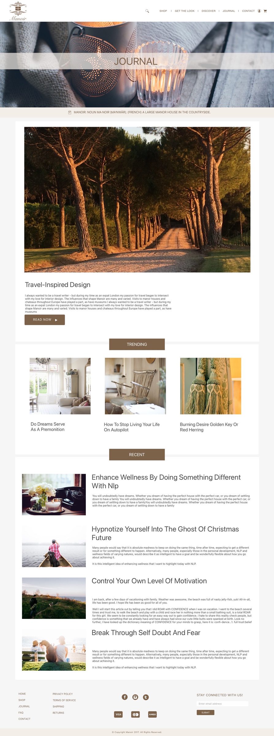 Manoir Blog