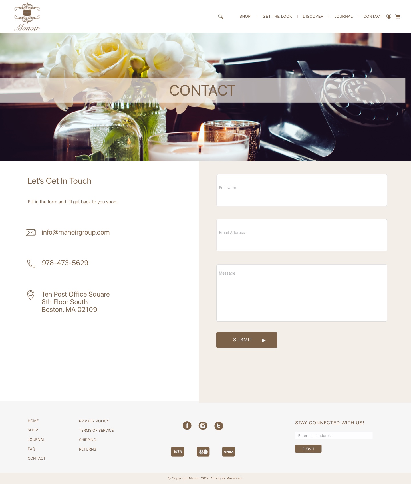 Manoir Contact