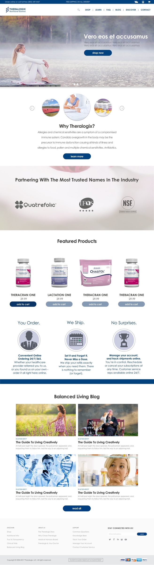 Theralogix Homepage