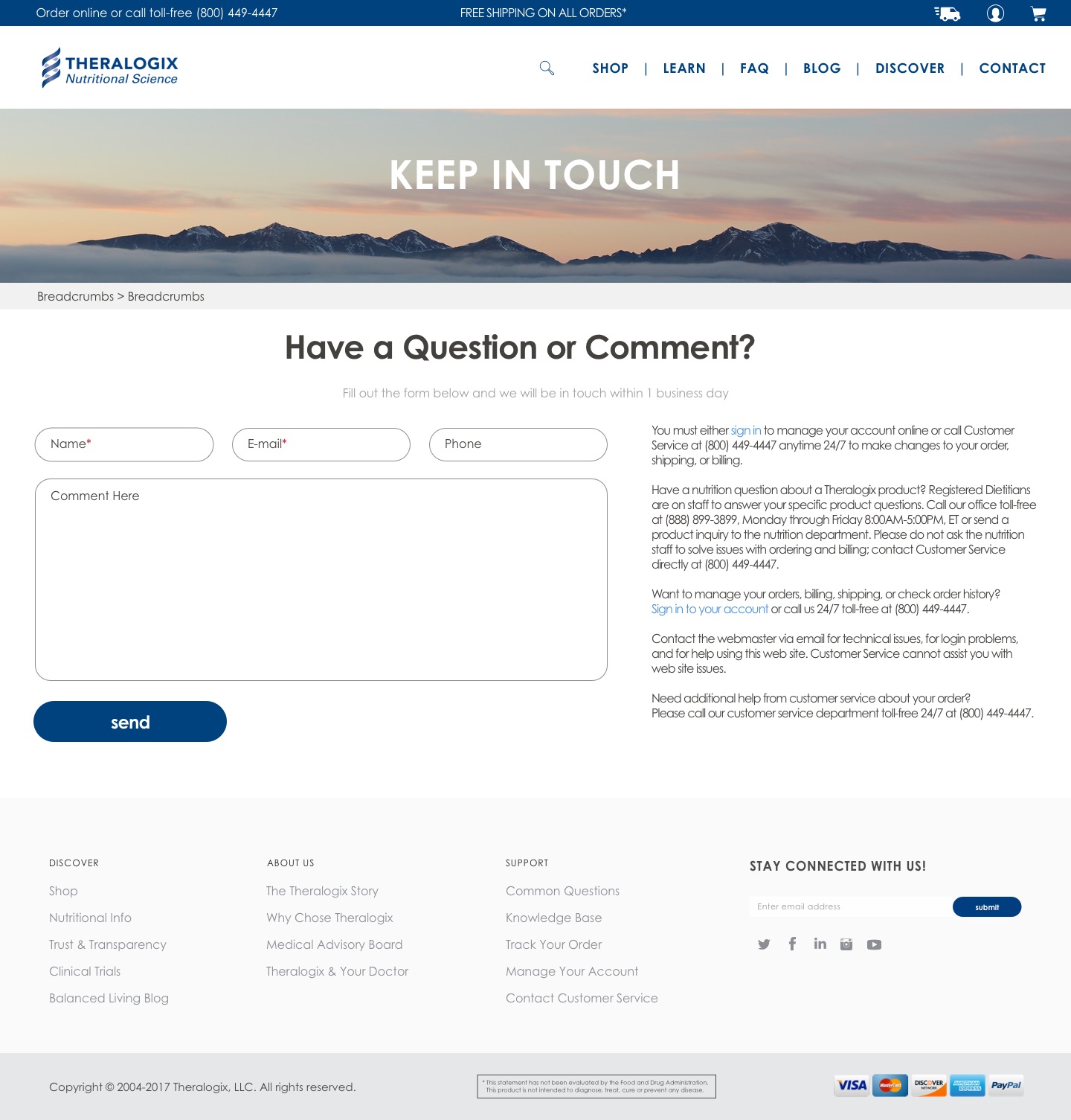 Theralogix Contact
